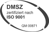Grafik: DMSZ zertifiziert nach ISO 9001